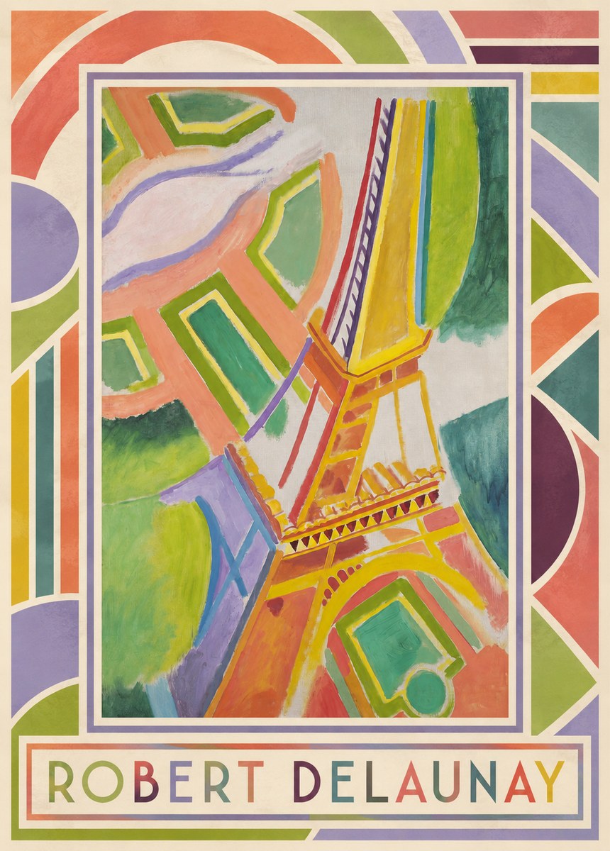 Robert Delaunay Tour Eiffel No1 - Poster