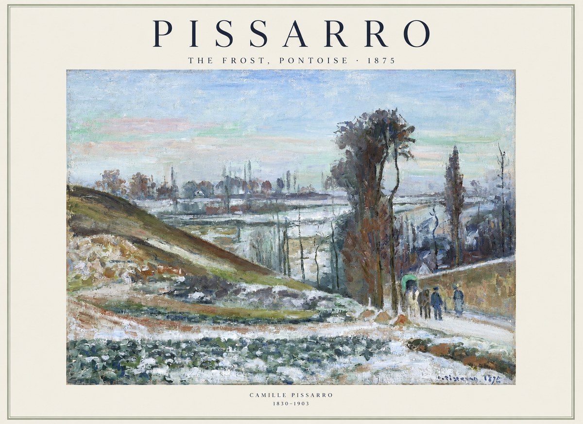 Pissarro The Frost, Pontoise No1 - Poster