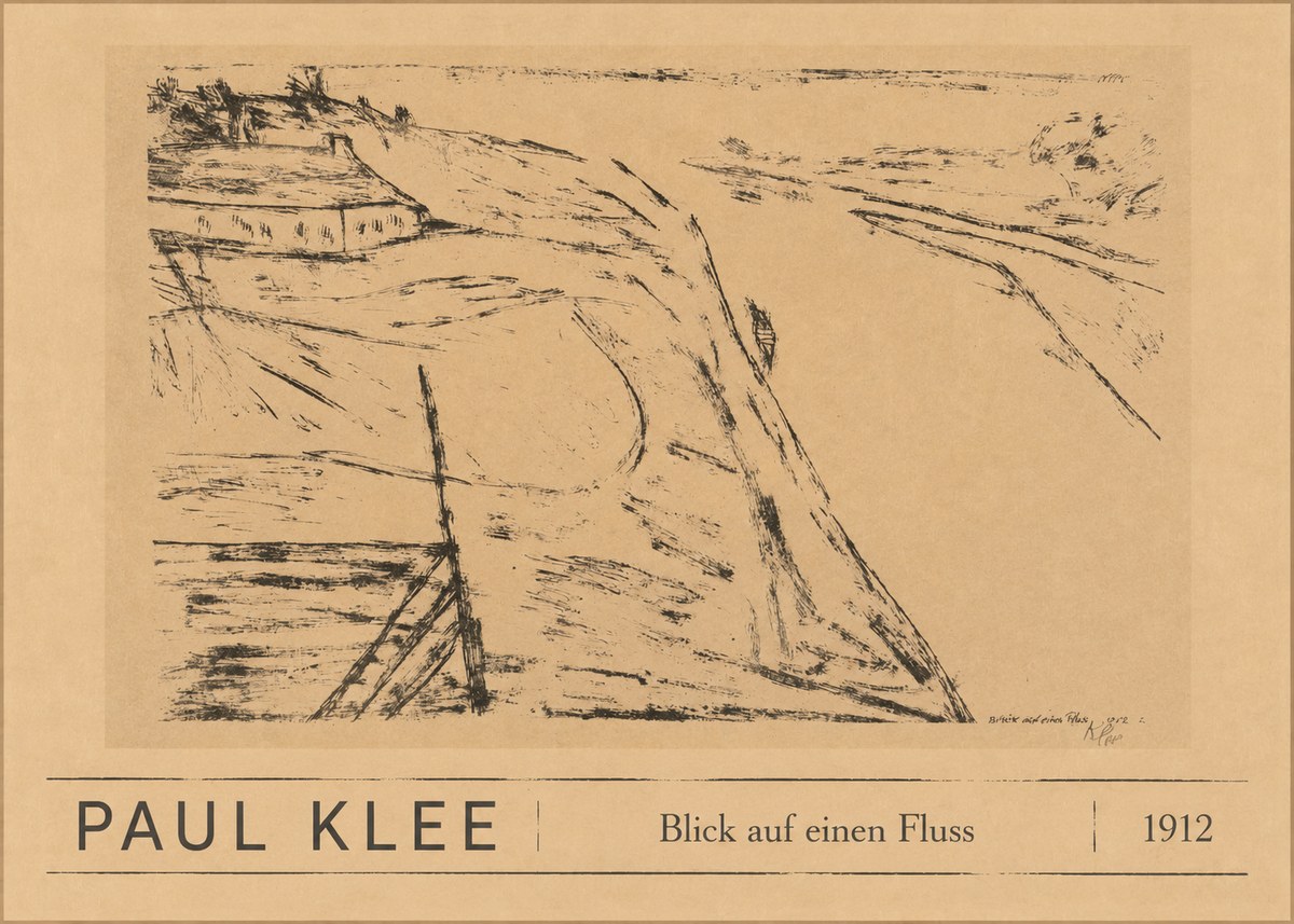Paul Klee Blick Auf Einen Fluss No3 - Poster