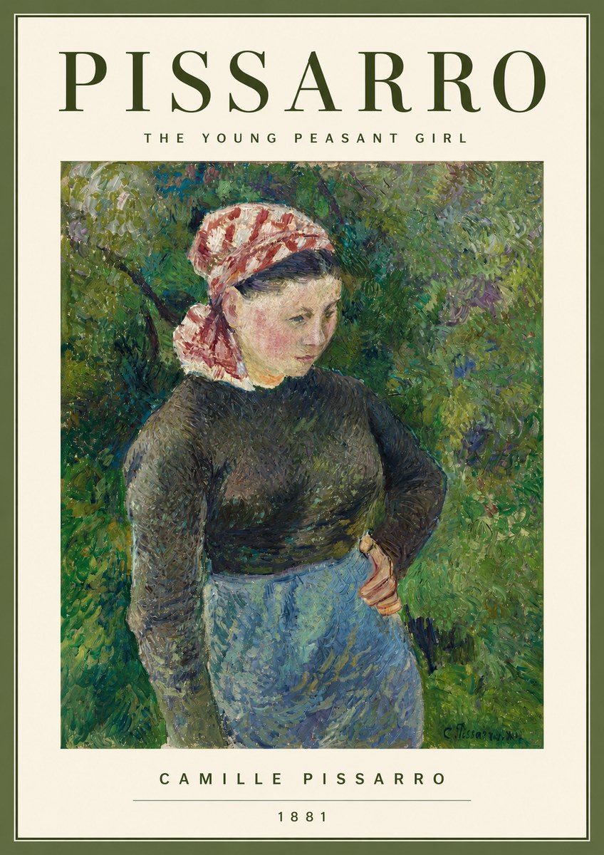 Pissarro The Young Peasant Girl No2 - Poster