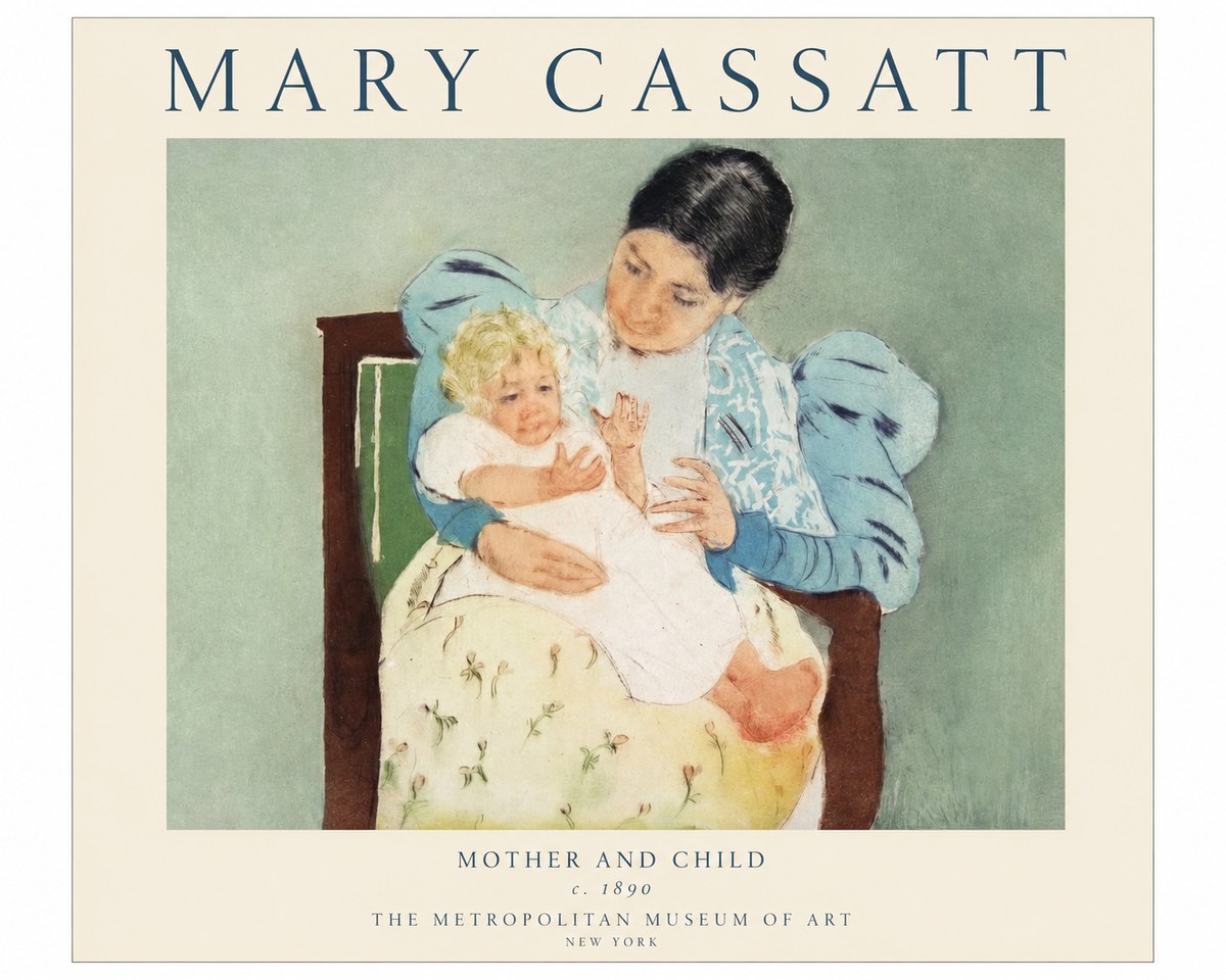 Mary Cassatt Mother and Child III No1 - Poster