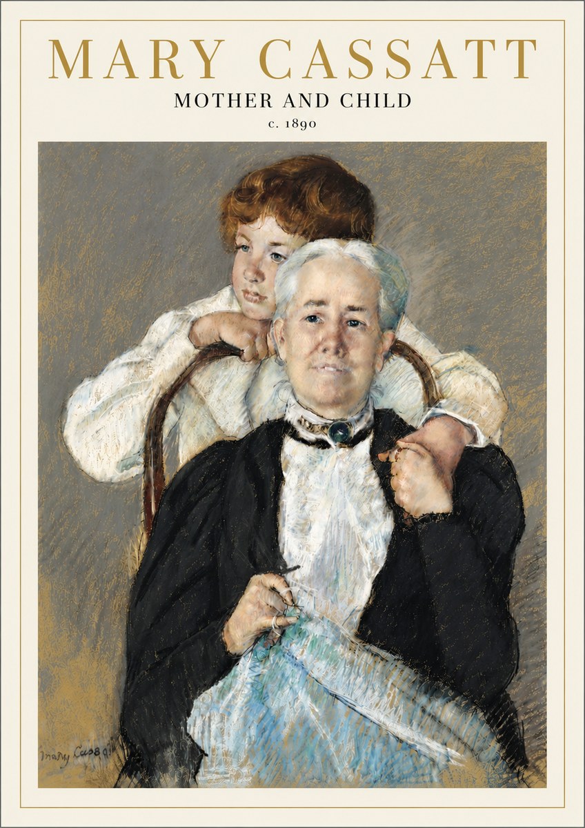 Mary Cassatt Mother and Child V No4 - Poster