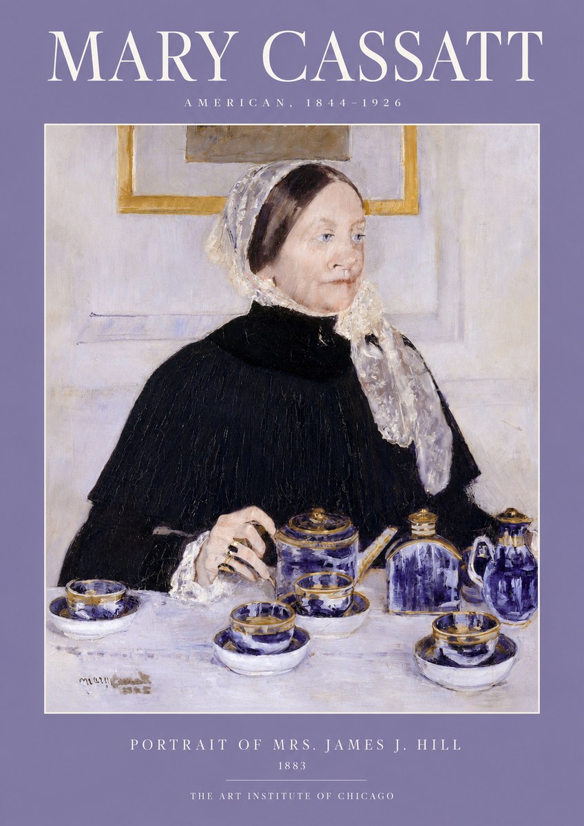Mary Cassatt Portrait of Mrs. James J. Hill No2 - Poster