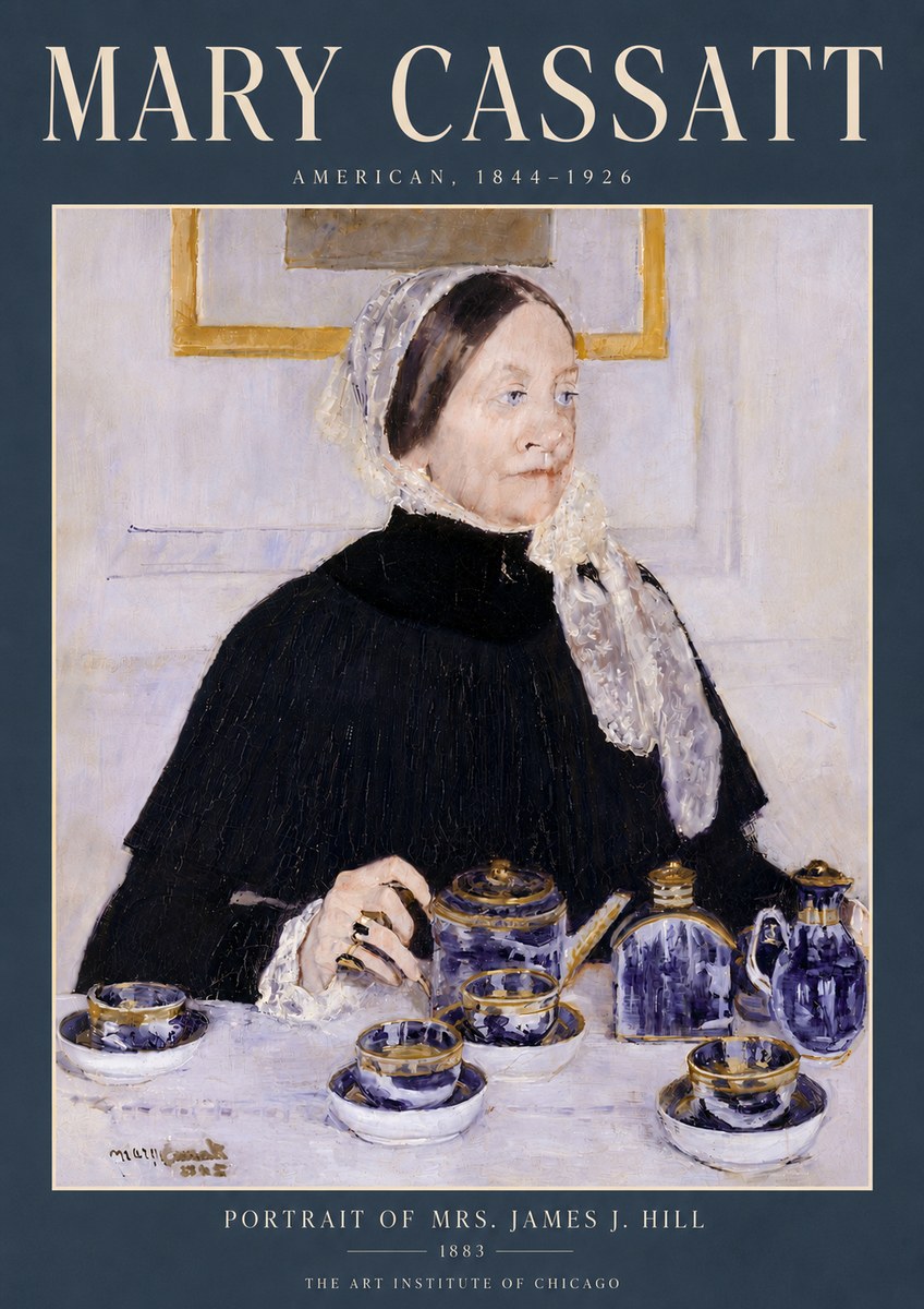 Mary Cassatt Portrait of Mrs. James J. Hill No6 - Poster