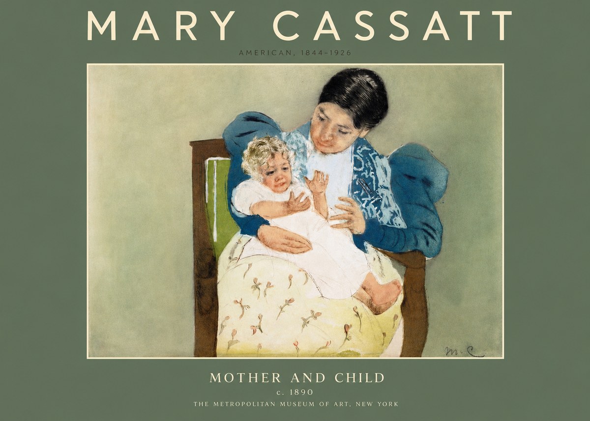 Mary Cassatt Mother and Child VIII No2 - Poster
