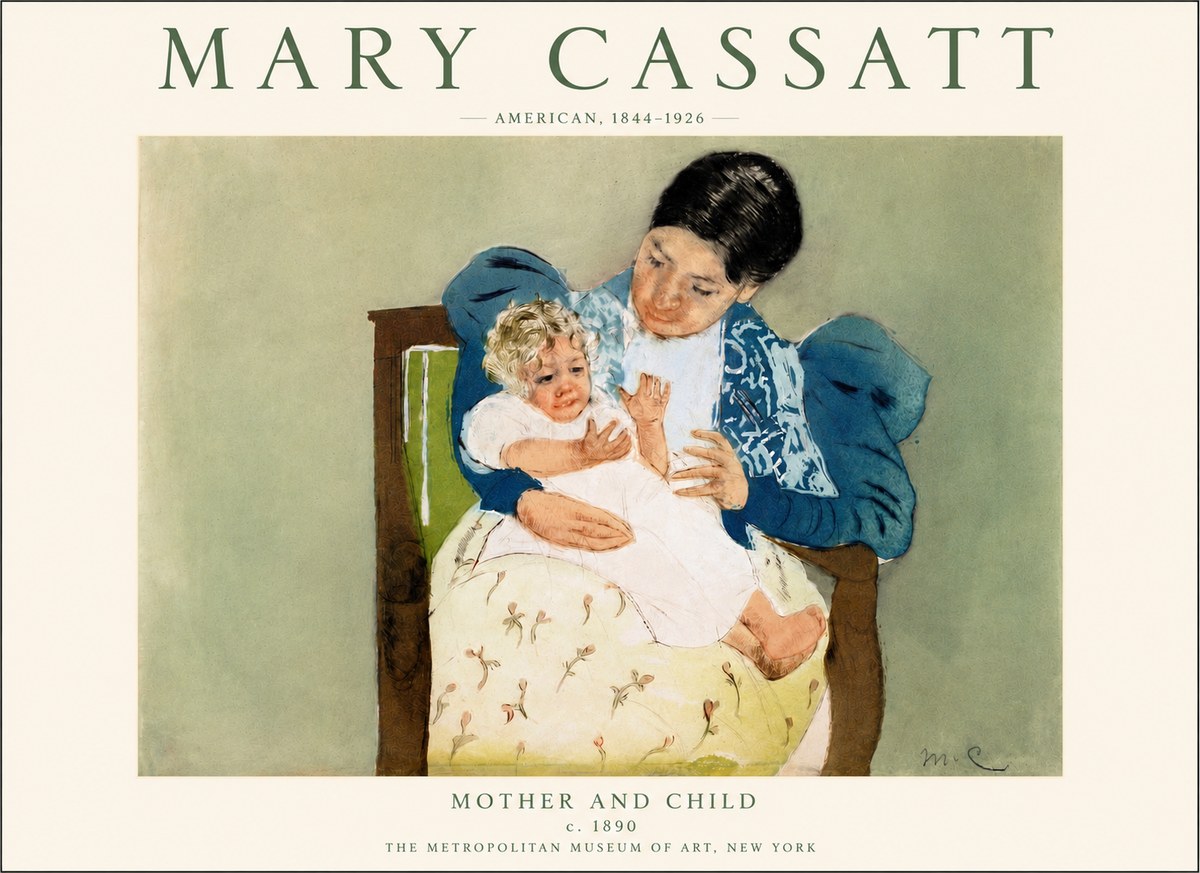 Mary Cassatt Mother and Child VIII No5 - Poster