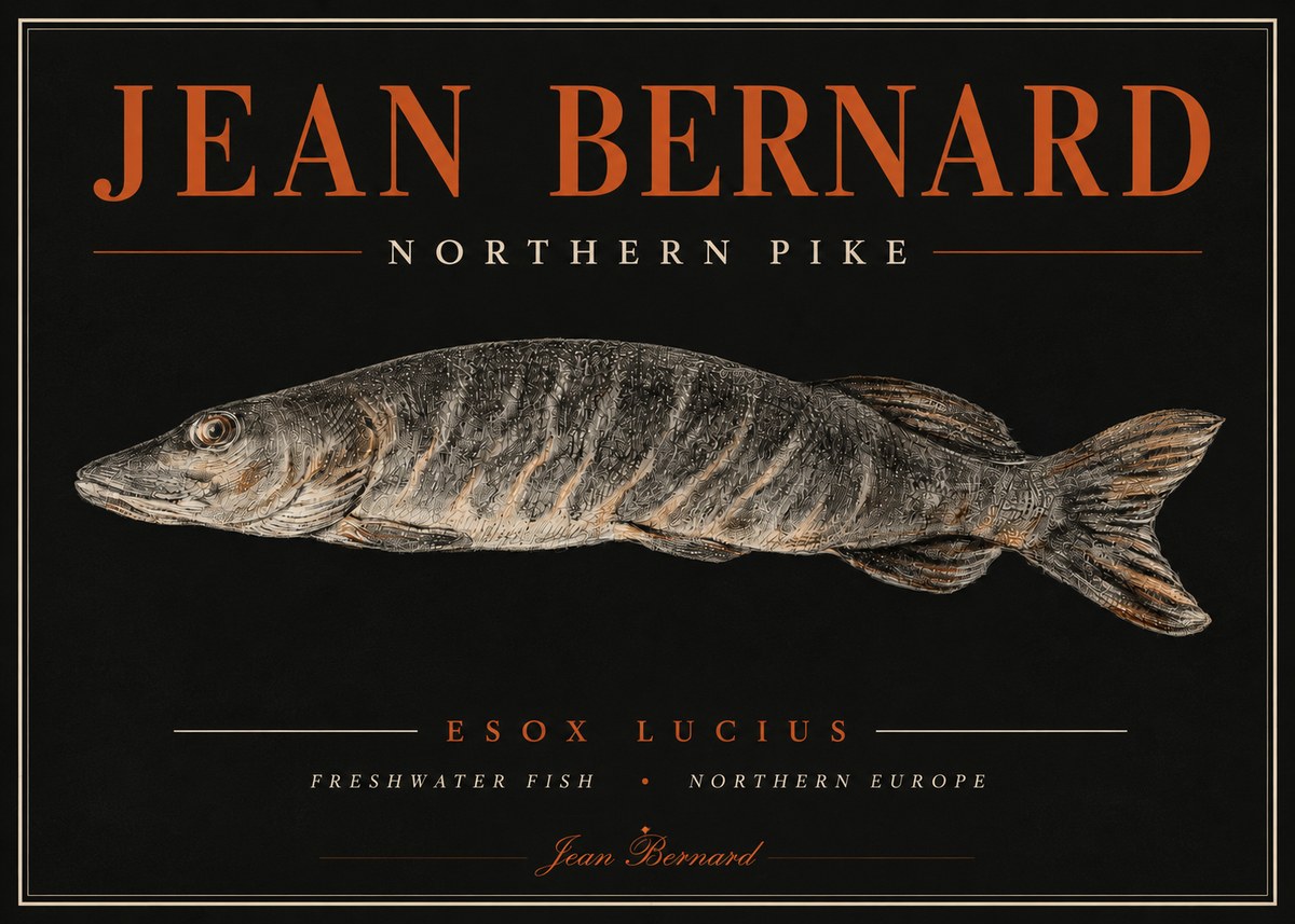 Jean Bernard Australian Lungfish No6 - Poster