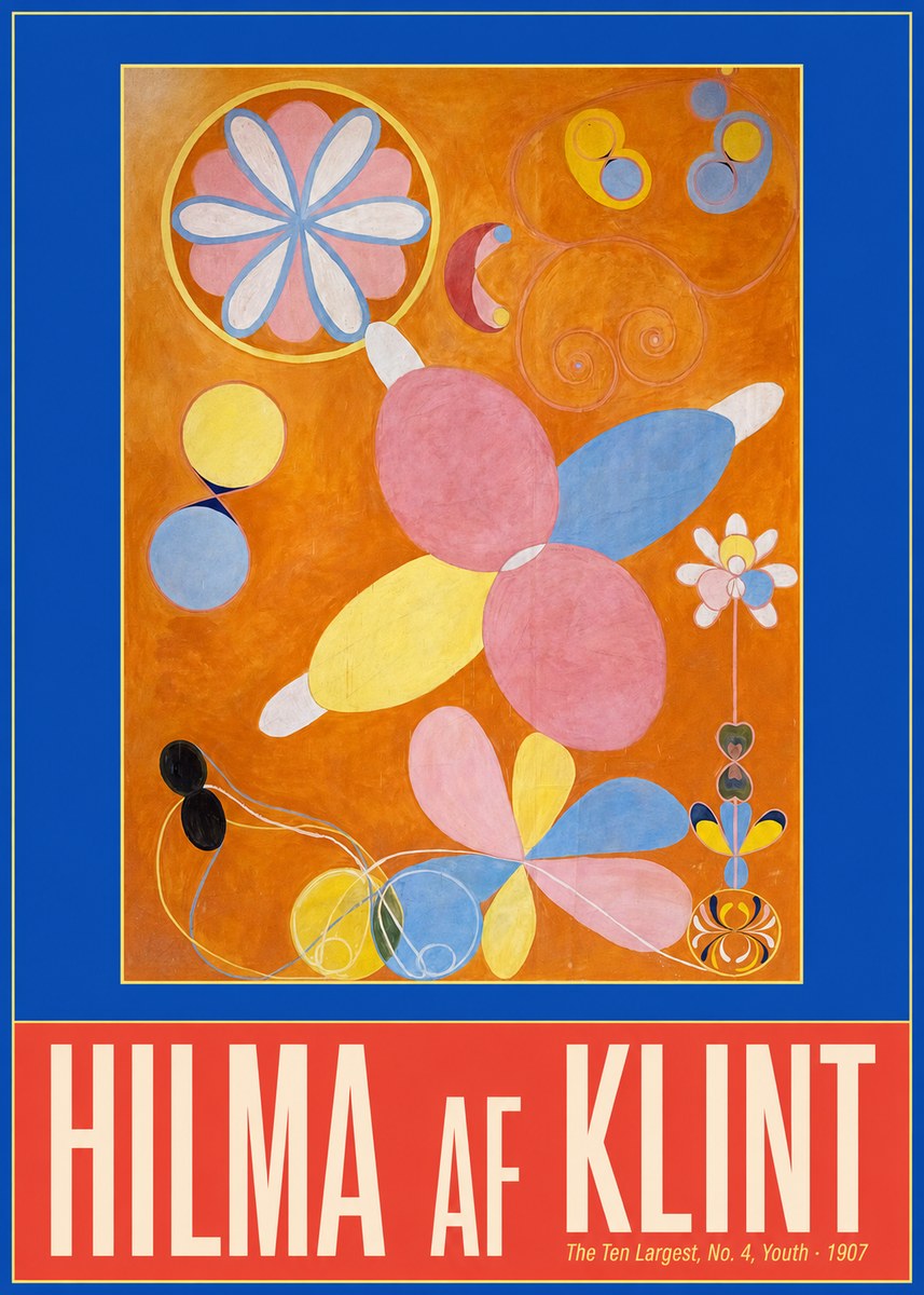 Hilma af Klint The Ten Largest, No. 4, Youth No2 - Poster