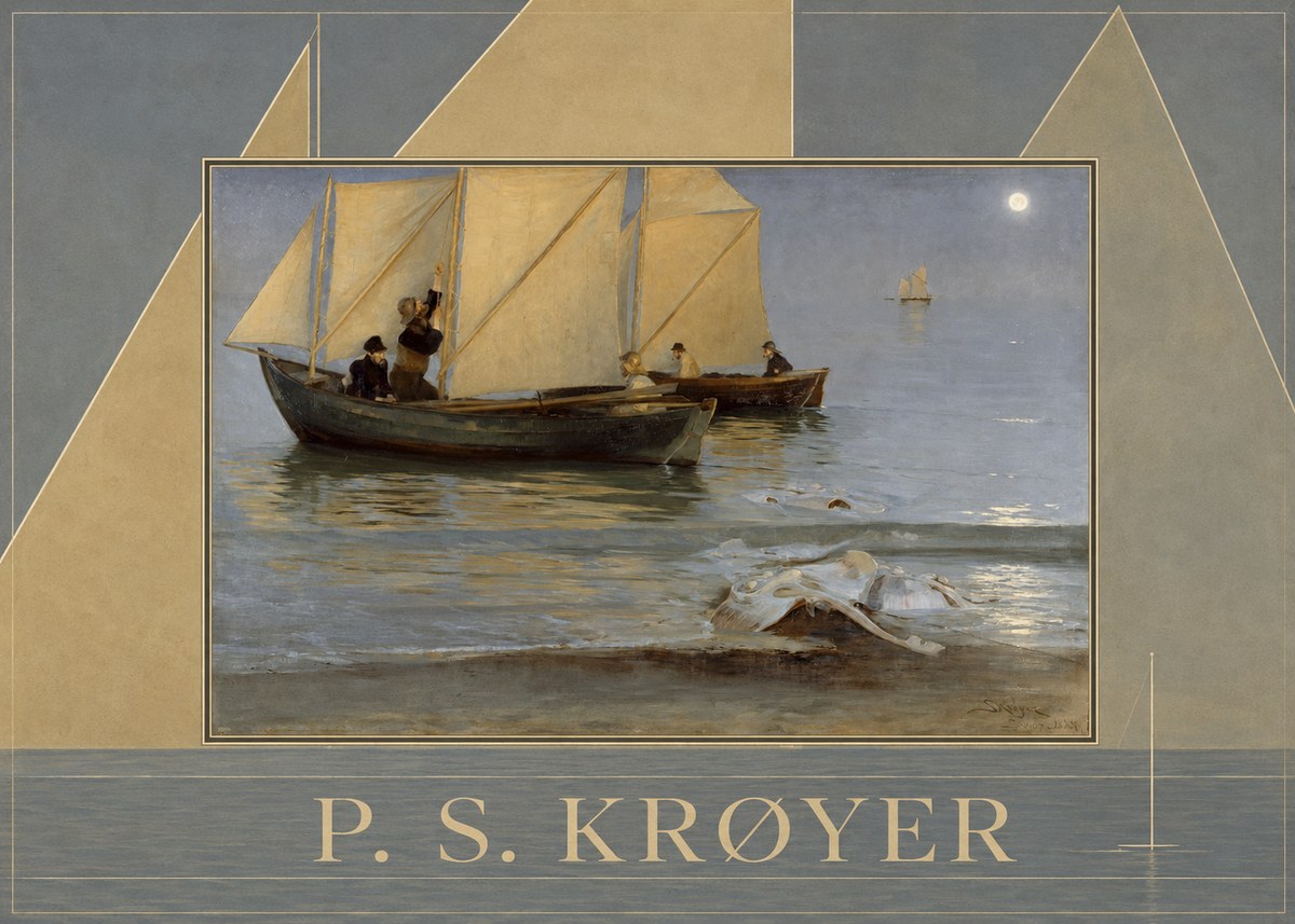 P.S. Krøyer A Ray Washed Ashore No6 - Poster