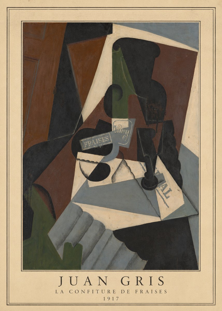 Juan Gris La Confiture De Fraises No4 - Poster
