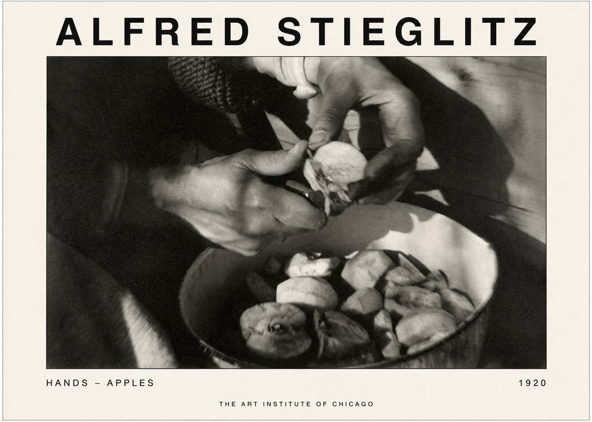 Alfred Stieglitz Hands - Apples No1 - Poster