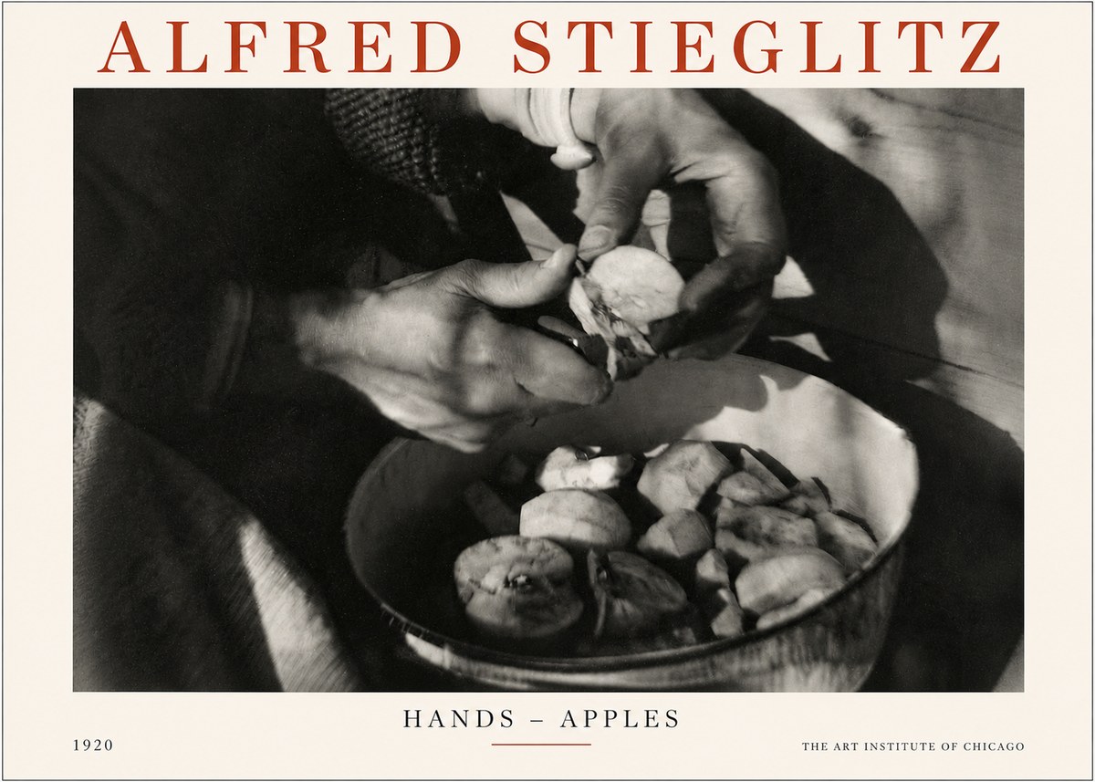 Alfred Stieglitz Hands - Apples No3 - Poster