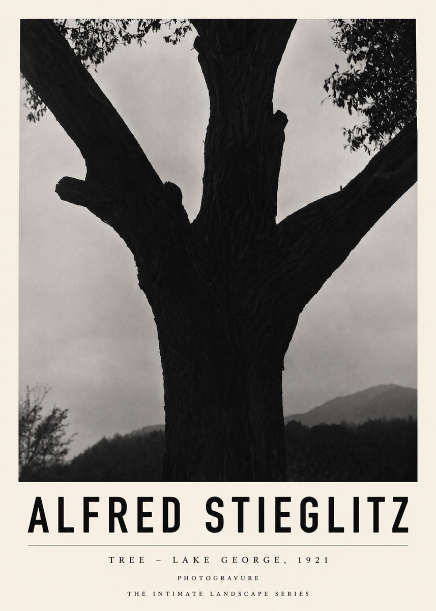 Alfred Stieglitz Tree - Lake George, 1921 No3 - Poster