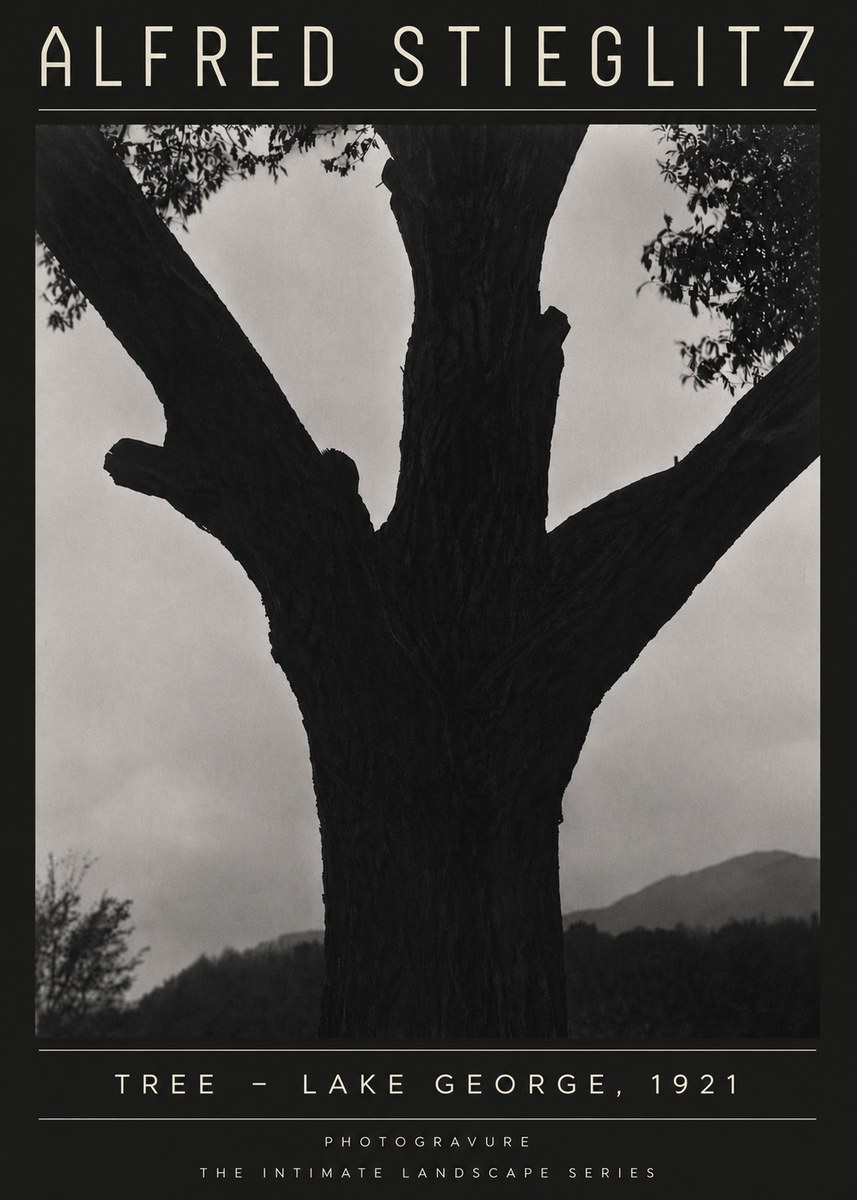 Alfred Stieglitz Tree - Lake George, 1921 No4 - Poster