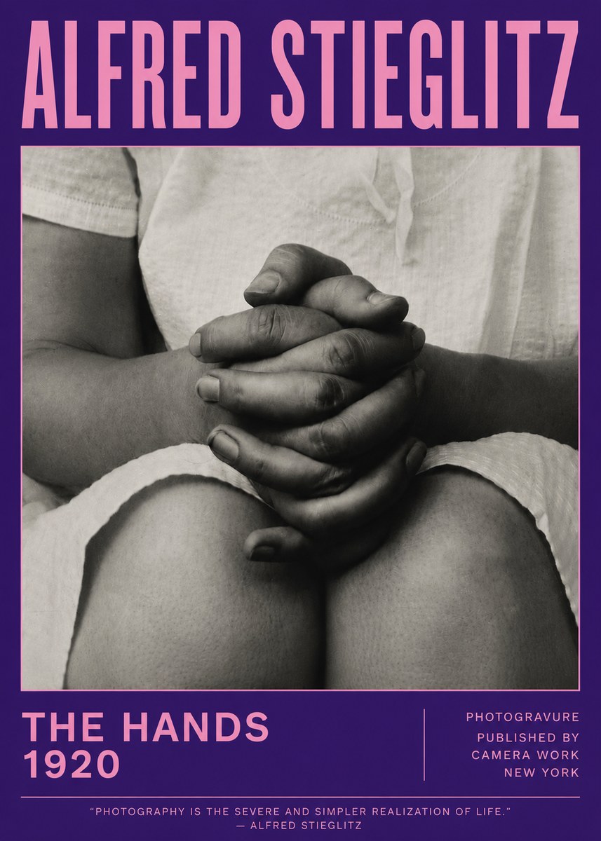Alfred Stieglitz The Hands No6 - Poster