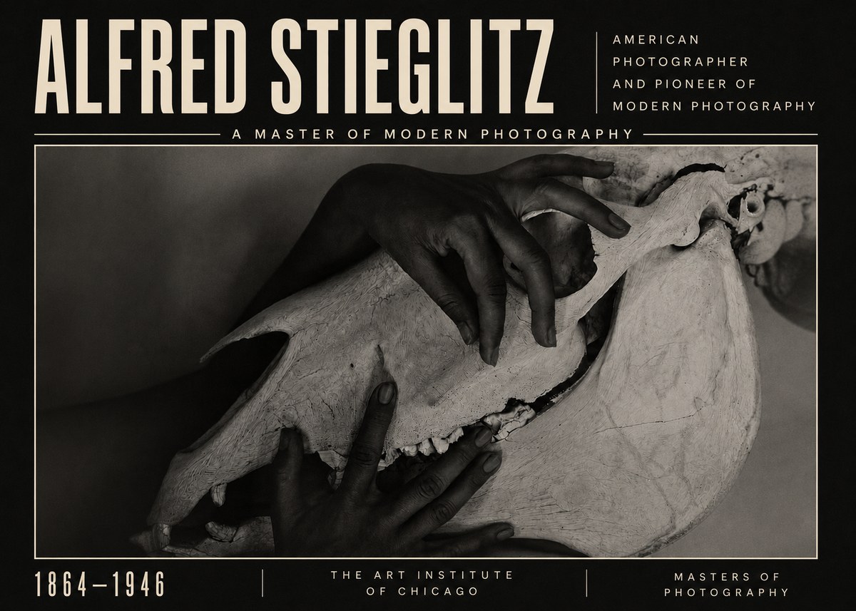 Alfred Stieglitz Georgia O'keeffe - Hands and Skull No5 - Poster