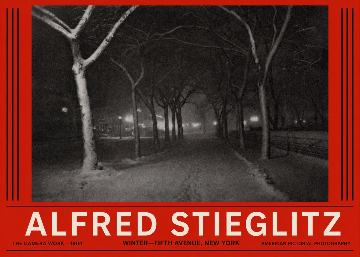 Alfred Stieglitz Winter—fifth Avenue, New York No2 - Poster