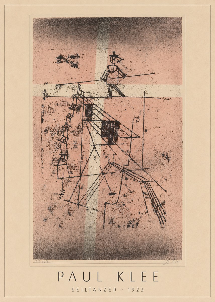 Paul Klee Seiltänzer III No4 - Poster