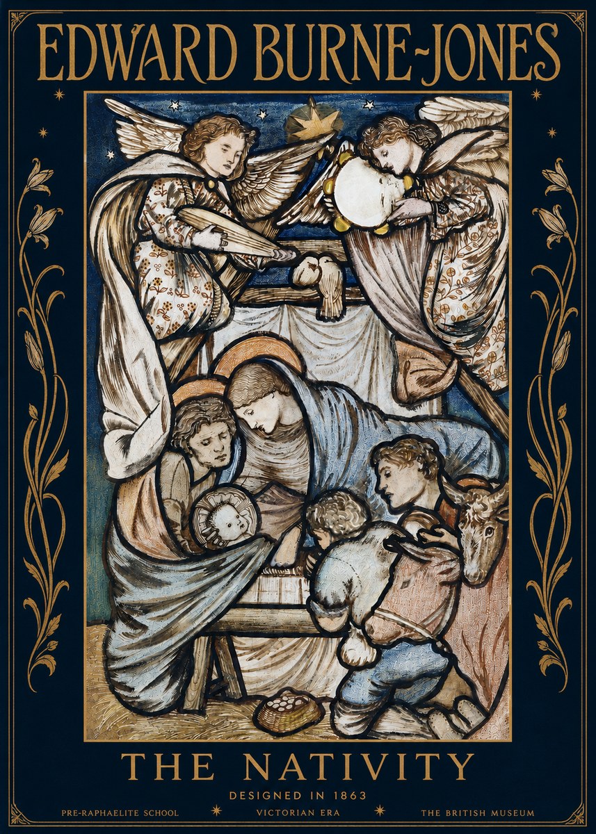 Edward Burne-Jones The Nativity No3 - Poster