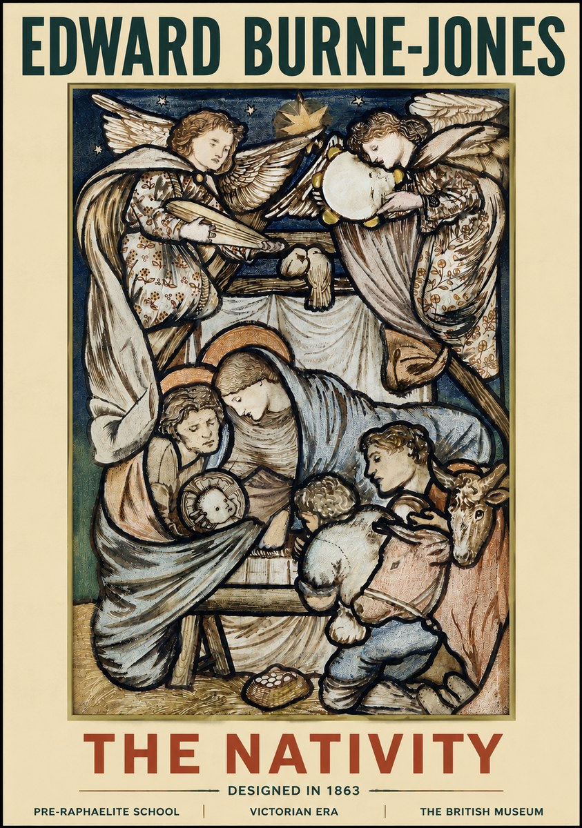 Edward Burne-Jones The Nativity No4 - Poster