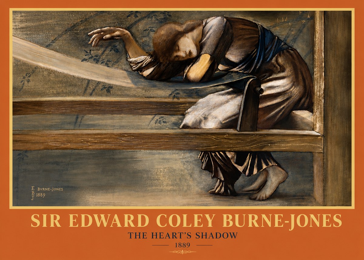 Edward Burne-Jones The Heart's Shadow No3 - Poster