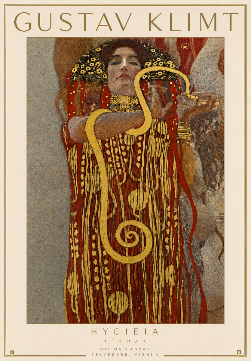 Klimt Hygeia No4 - Poster