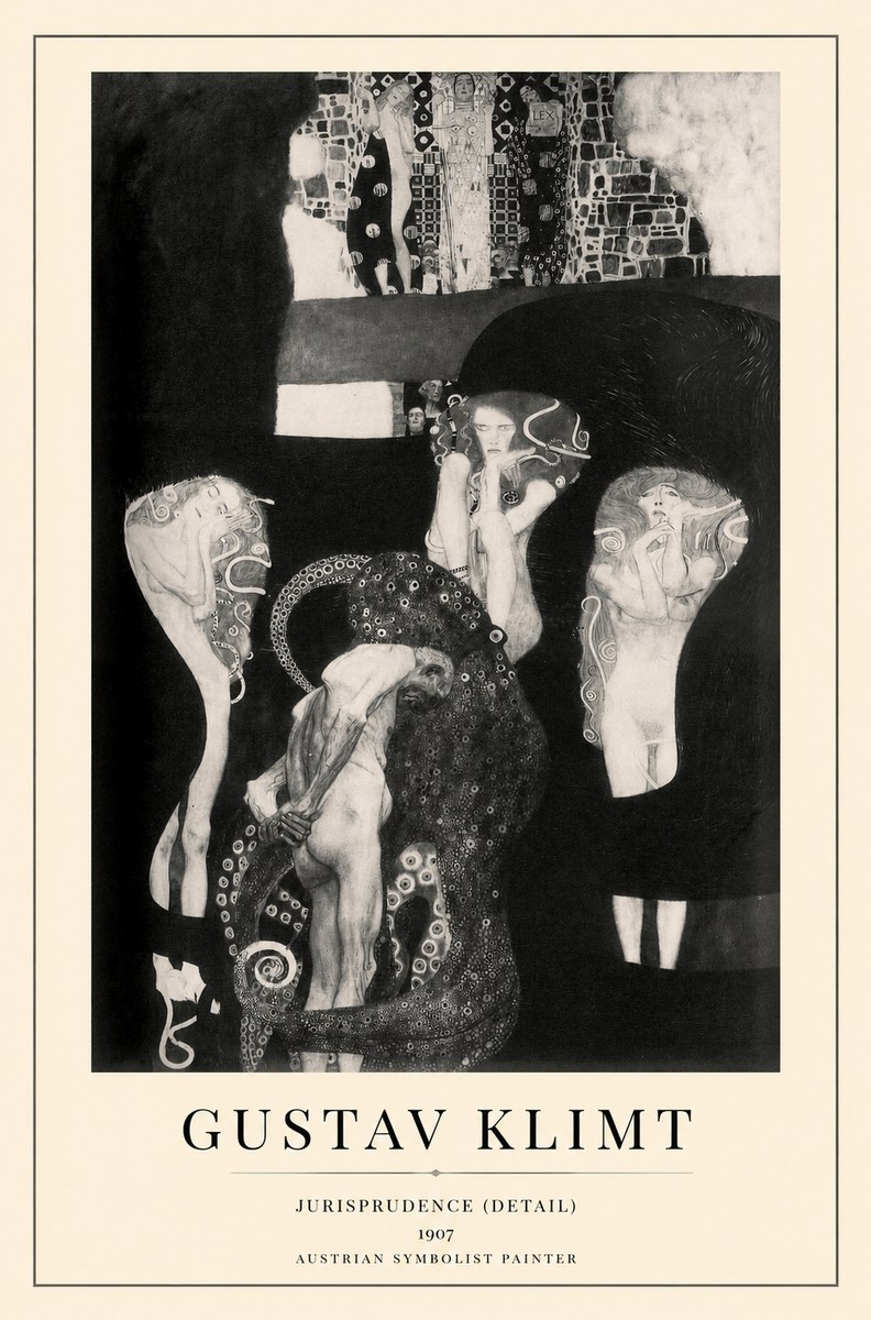 Klimt Jurisprudence (Detail) No1 - Poster
