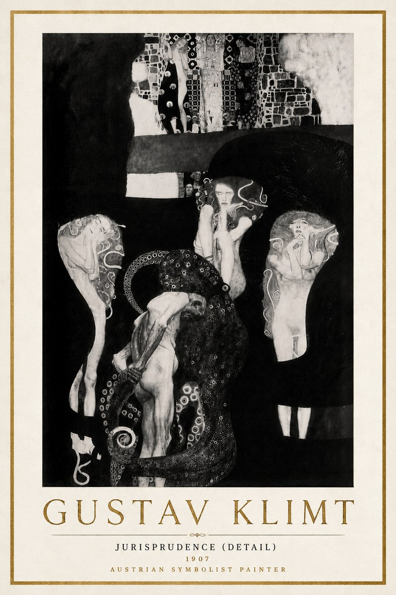 Klimt Jurisprudence (Detail) No6 - Poster