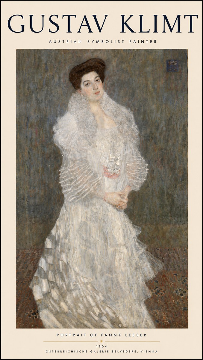 Klimt Portrait of Fanny Leeser No3 - Poster