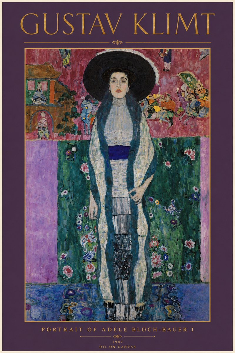 Klimt Portrait of Adele Bloch-bauer I No3 - Poster