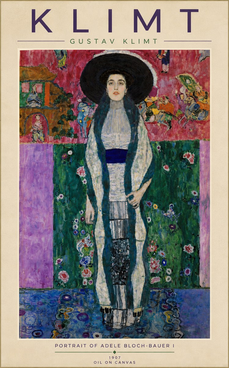 Klimt Portrait of Adele Bloch-bauer I No5 - Poster
