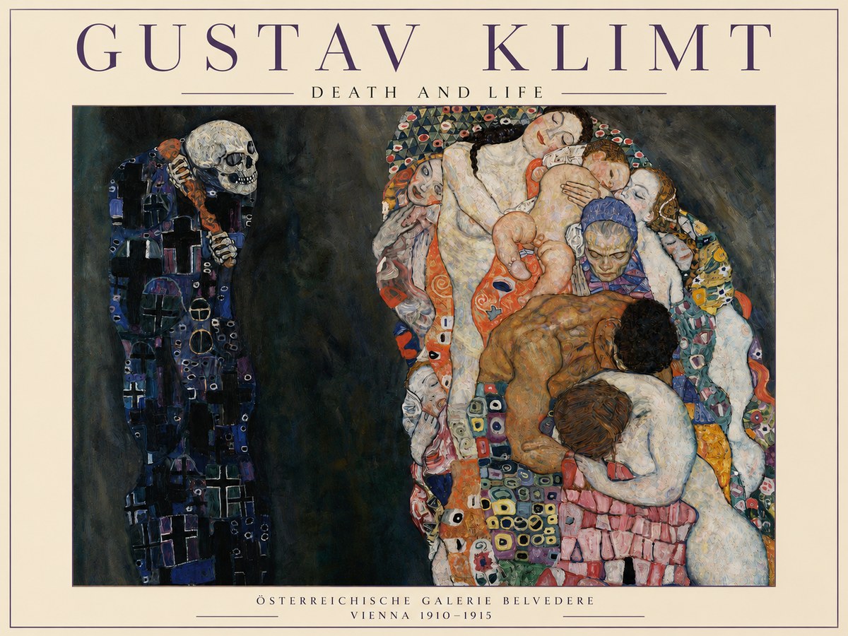 Klimt Death and Life No3 - Poster