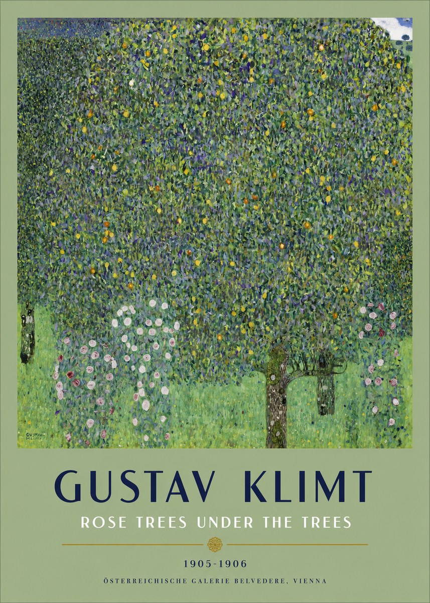 Klimt Rose Trees Under the Trees No2 - Poster