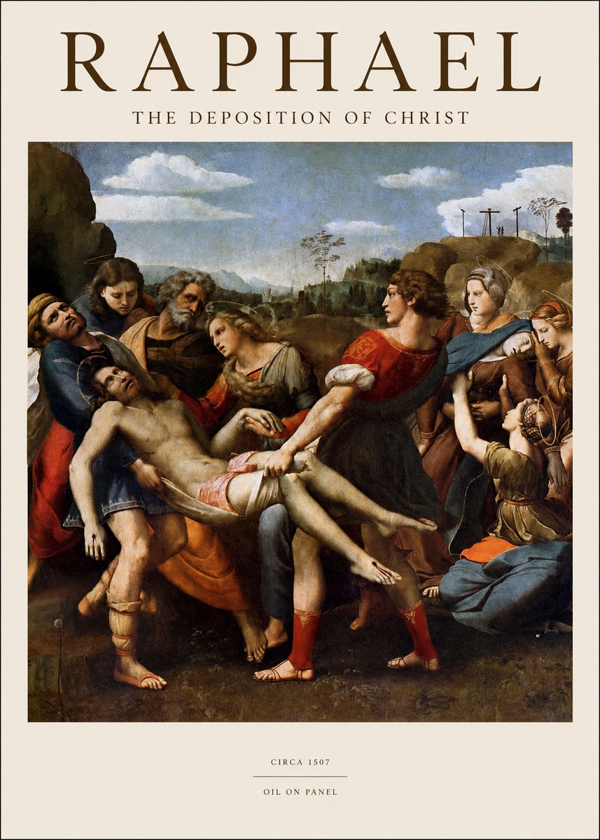 Raphael The Deposition of Christ No1 - Poster