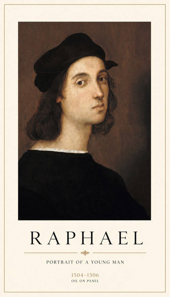 Raphael Portrait of a Young Man No1 - Poster