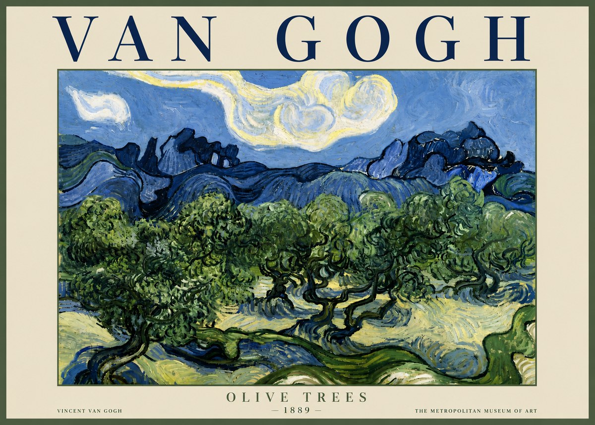 Van Gogh Olive Trees No6 - Poster
