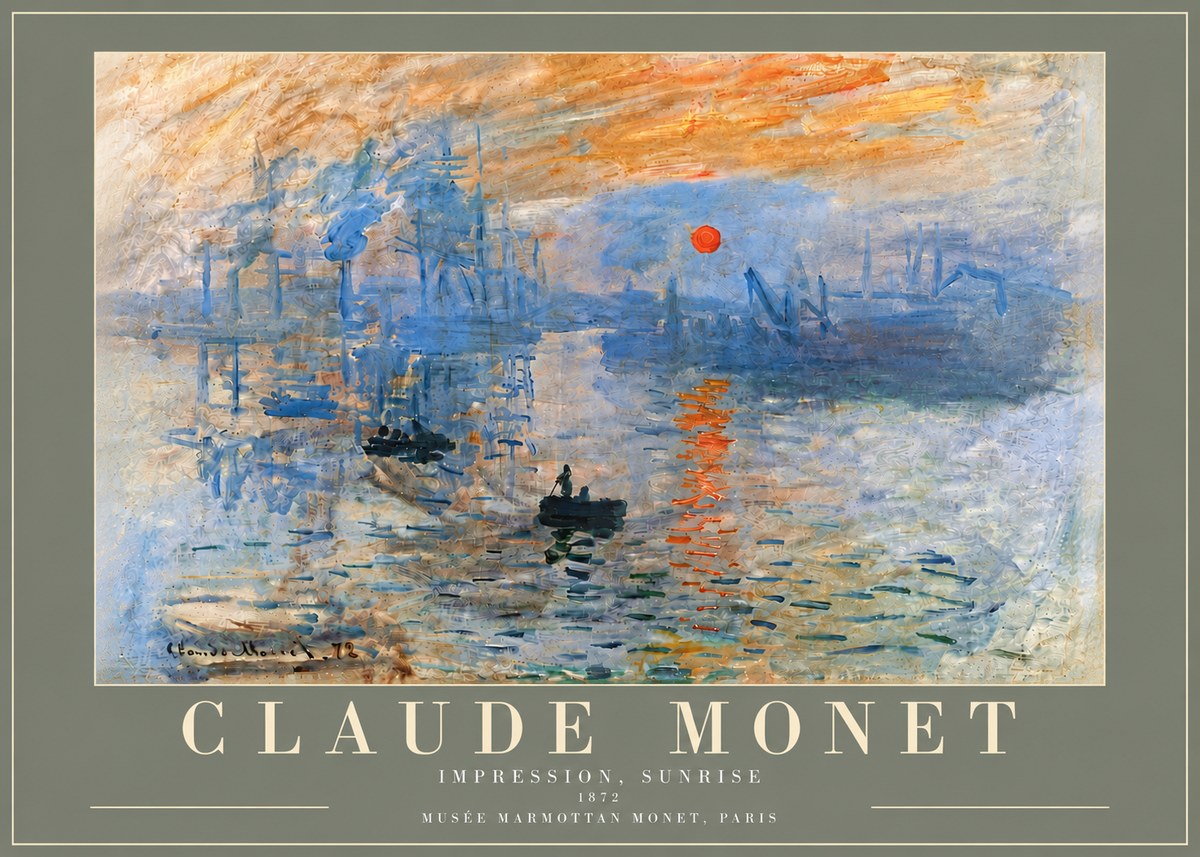 Monet Impression, Sunrise I No5 - Poster