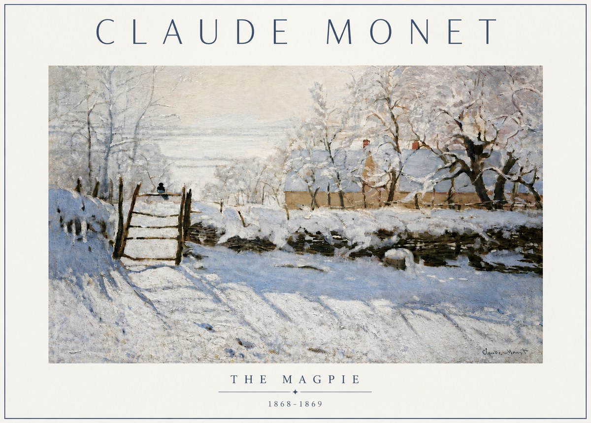 Monet The Magpie No5 - Poster
