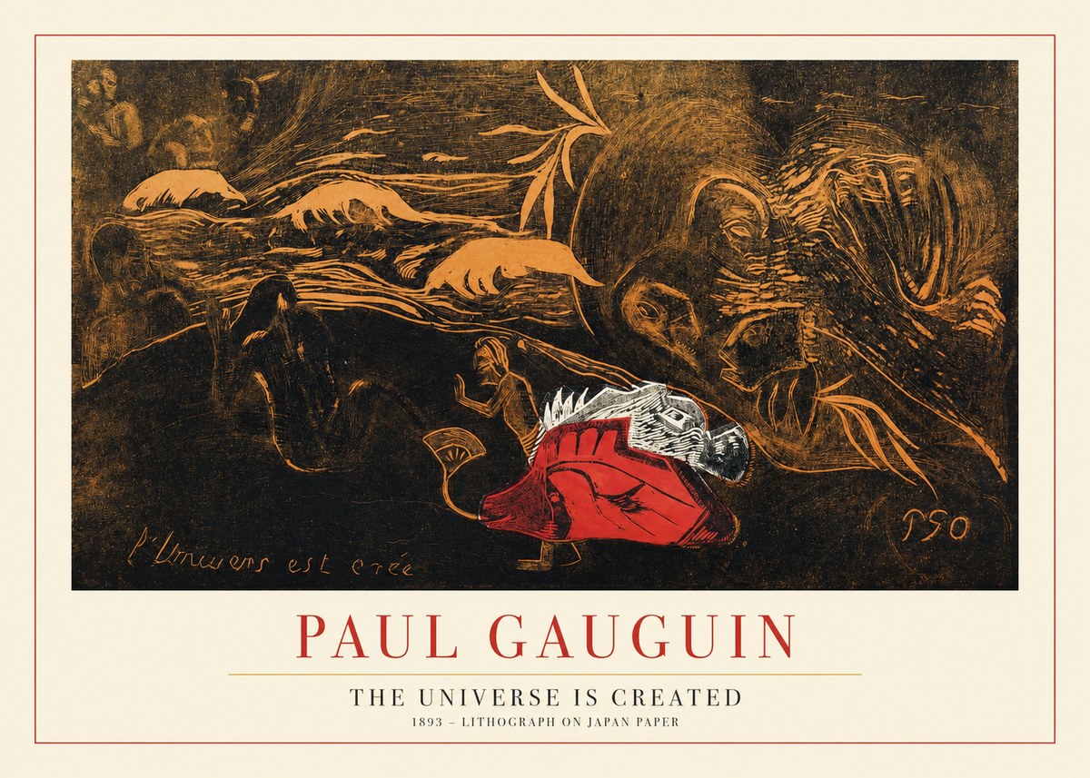 Paul Gauguin The Universe Is Created III No1 - Poster