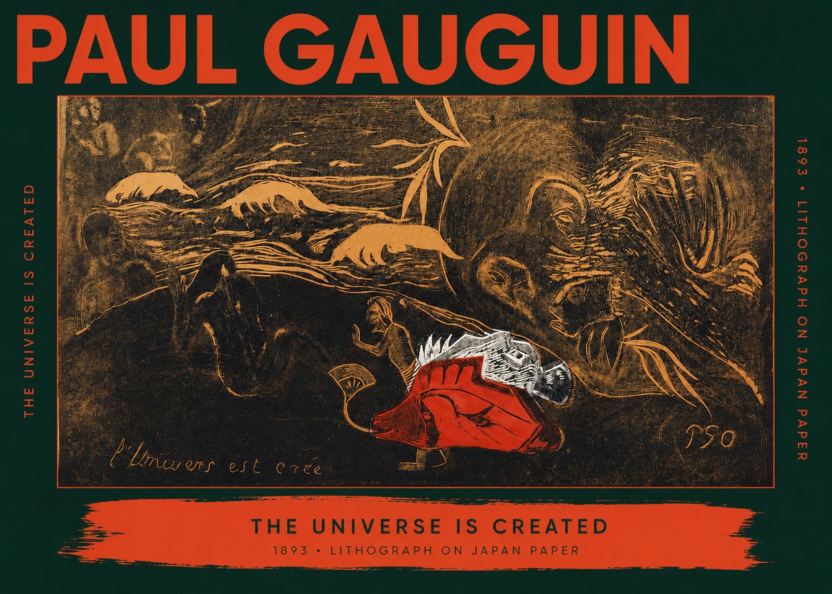 Paul Gauguin The Universe Is Created III No2 - Poster