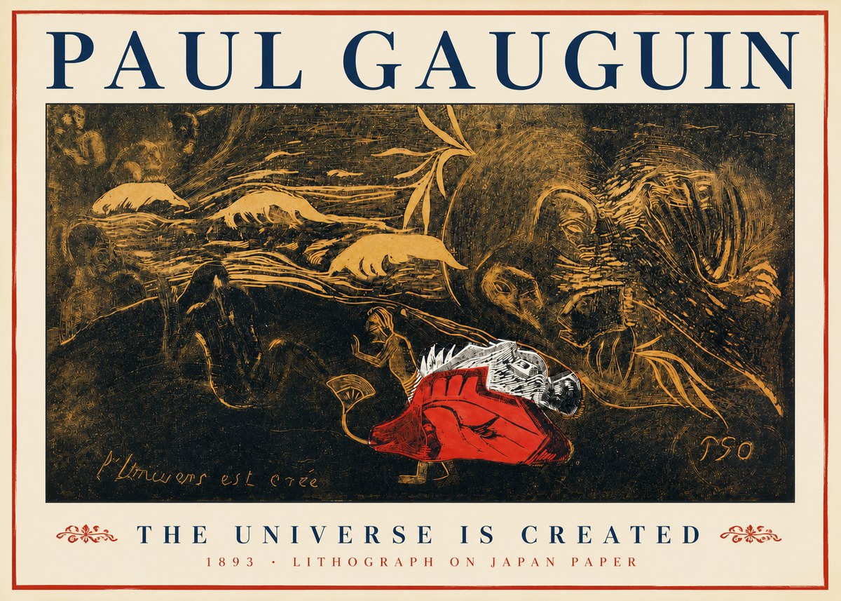 Paul Gauguin The Universe Is Created III No3 - Poster