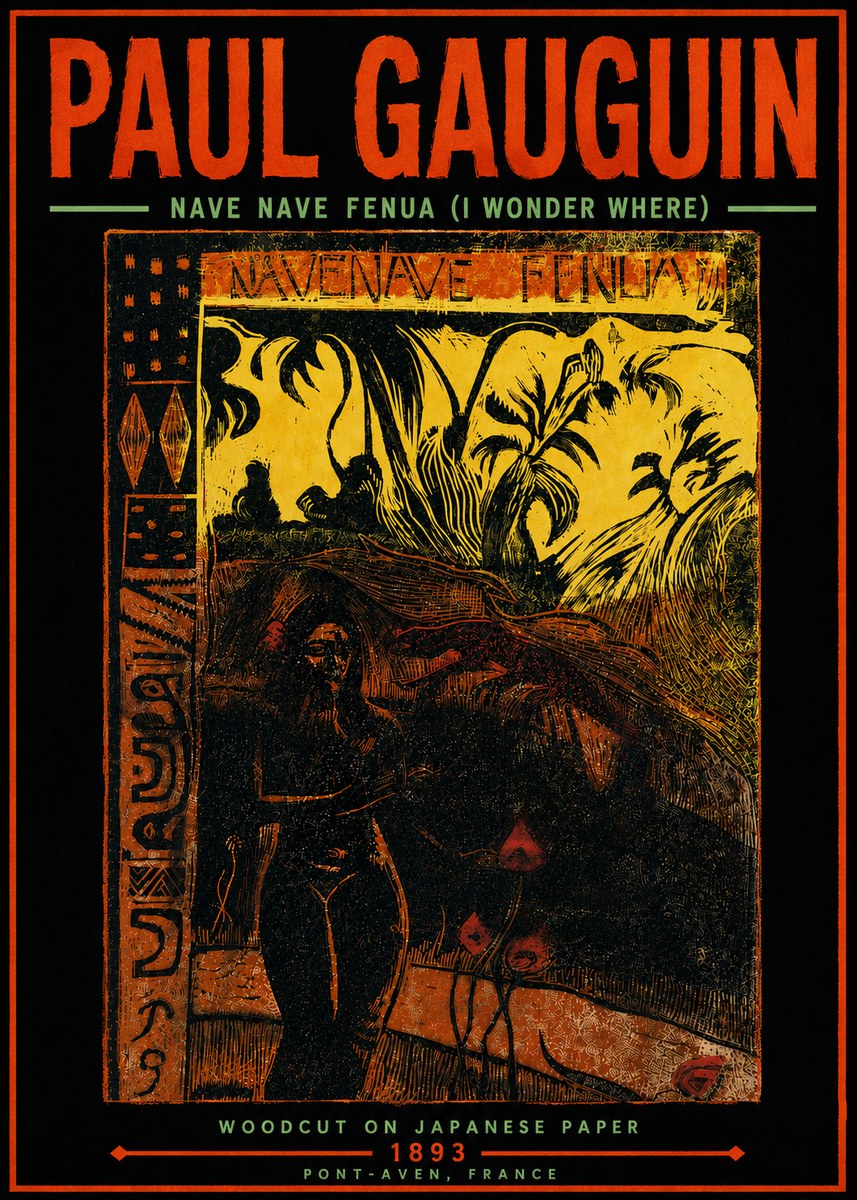 Paul Gauguin Nave Nave Fenua (I Wonder Where) No5 - Poster