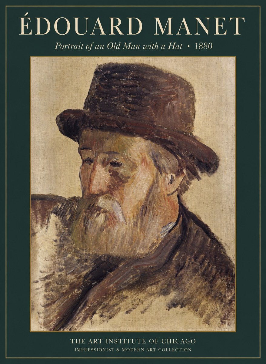 Édouard Manet Portrait of an Old Man with a Beard No5 - Poster