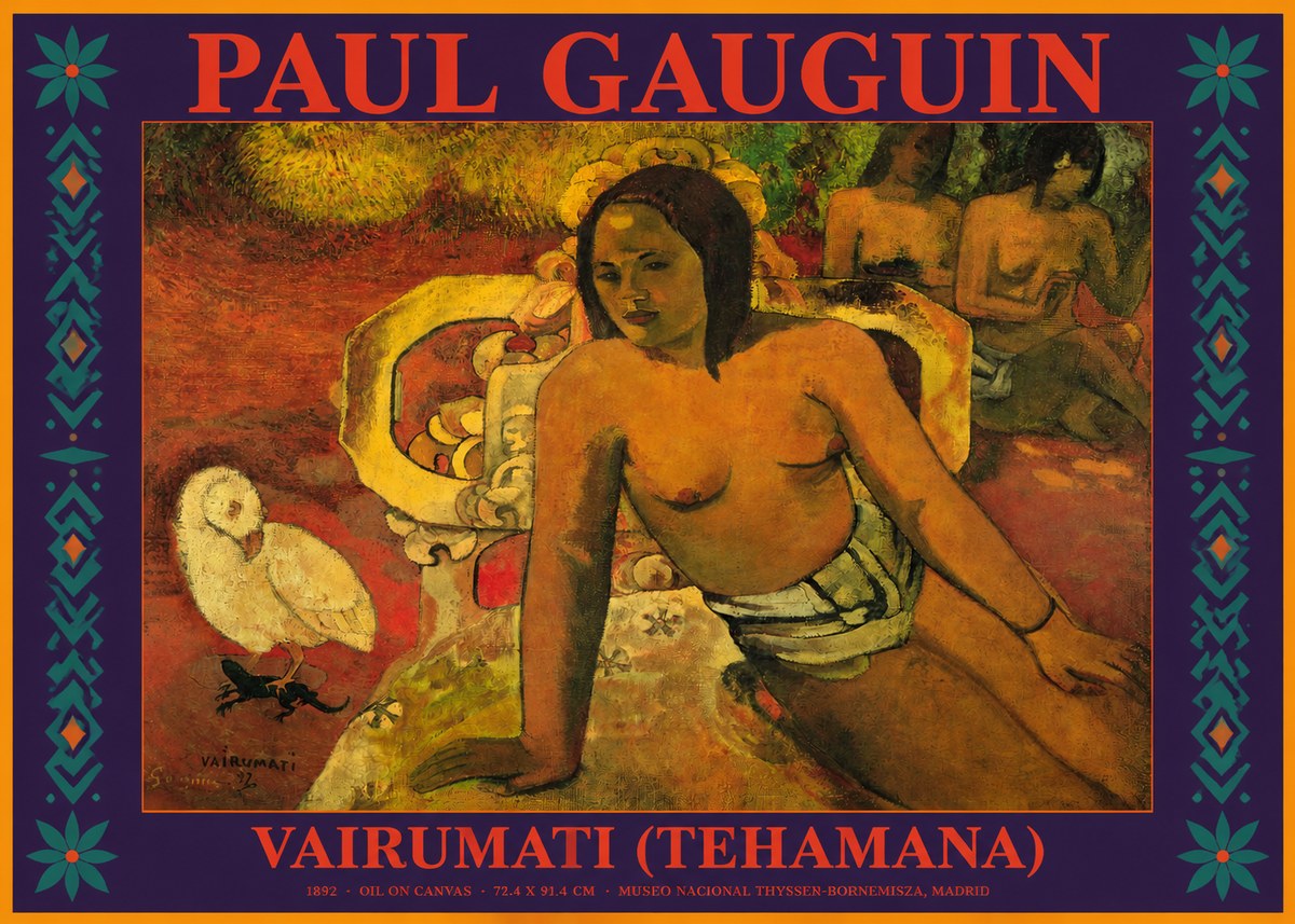 Paul Gauguin Vairumati (Tehamana) No2 - Poster
