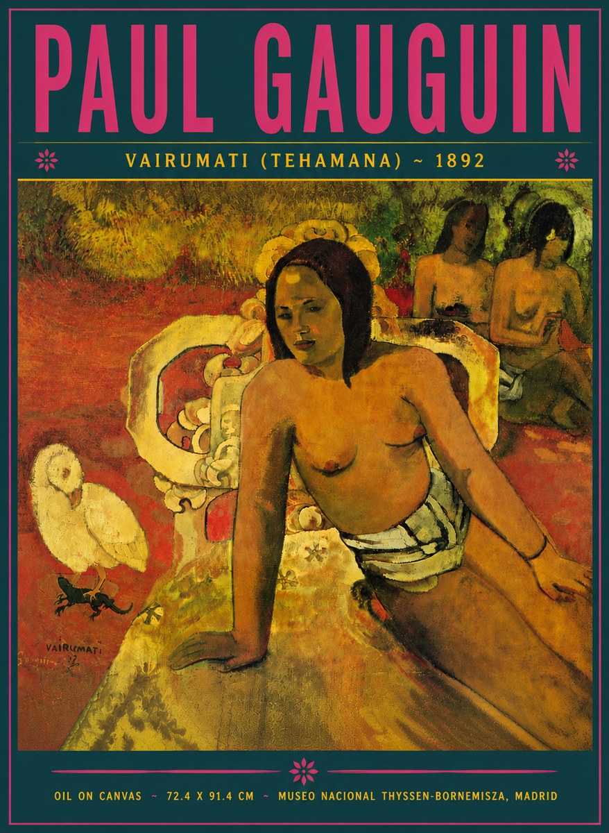 Paul Gauguin Vairumati (Tehamana) No5 - Poster