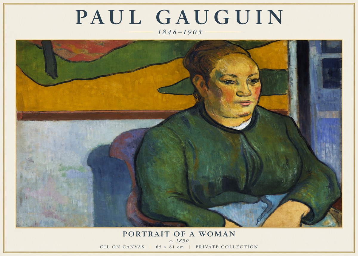 Paul Gauguin Portrait of a Woman No5 - Poster