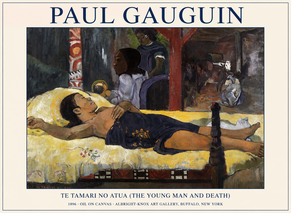 Paul Gauguin Te Tamari No Atua (the Young Man and Death) No1 - Poster