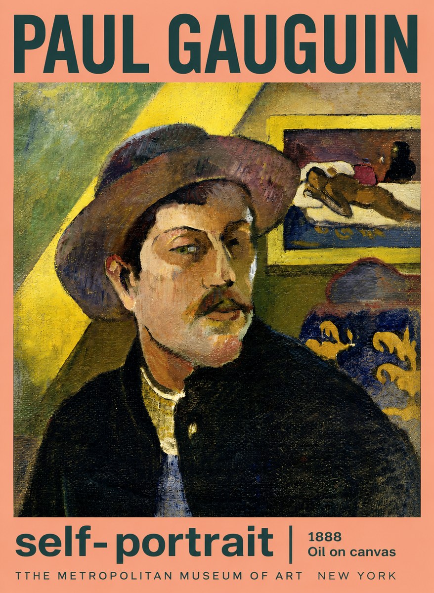 Paul Gauguin Self-portrait II No3 - Poster