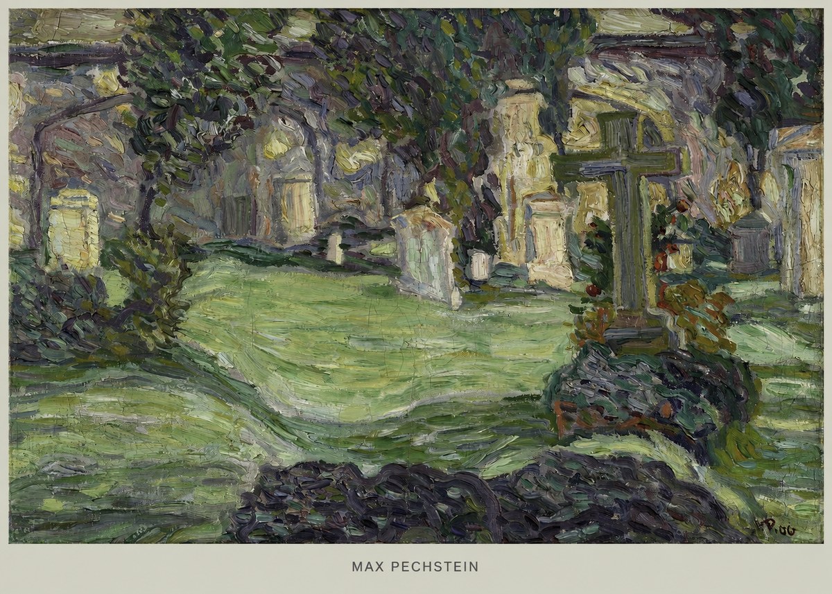 Max Pechstein Cemetery No5 - Poster