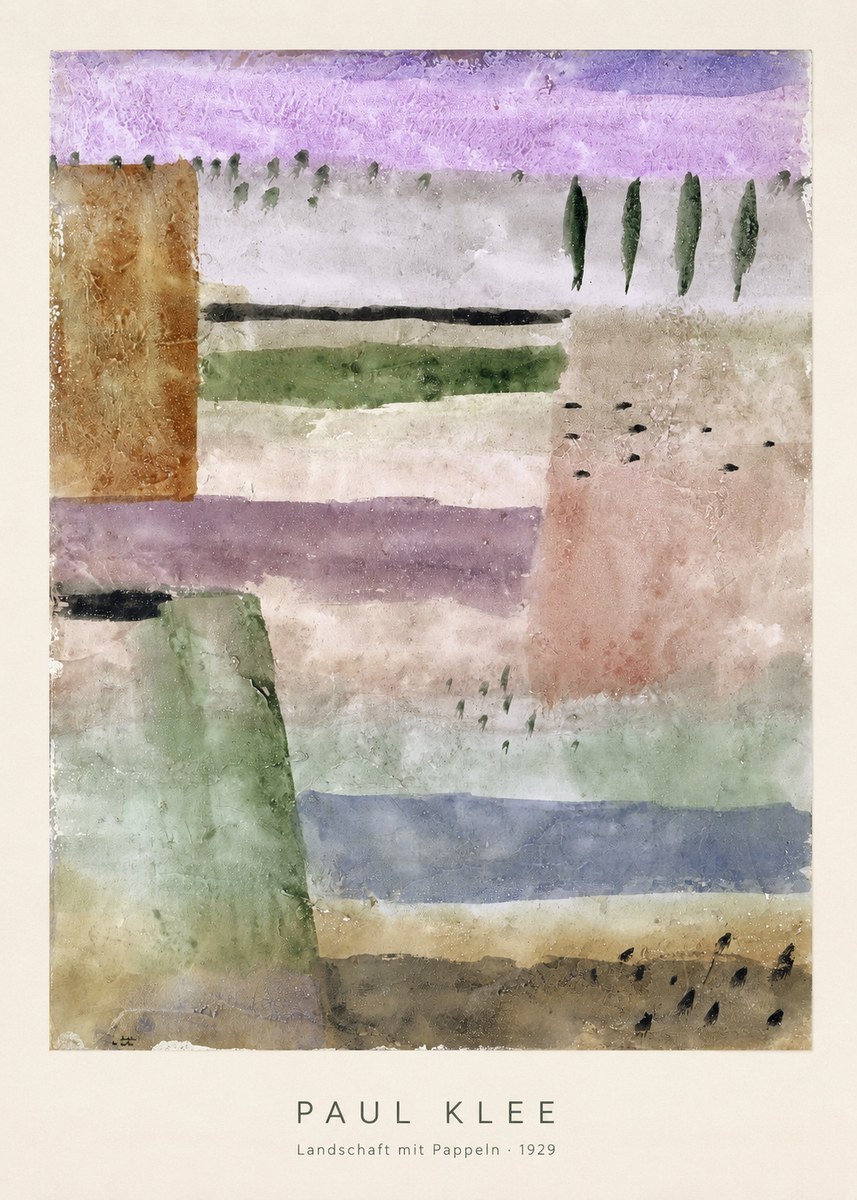 Paul Klee Landschaft Mit Pappeln No6 - Poster